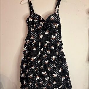 Hot Topic Black Sundress with Sweetheart Neckline and Spaghetti Straps